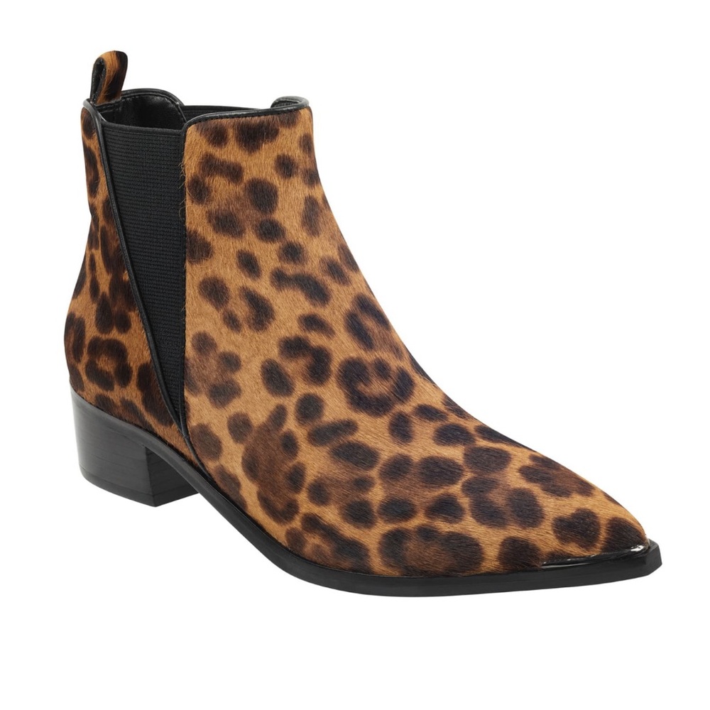 NIB Marc Fisher calf hair leopard Mlyalely boots